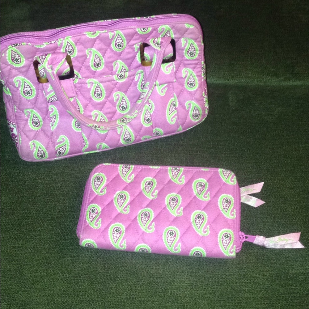 Vera Bradley pocket book & wallet set